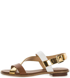 Кожаные сандалии с регулируемым ремешком Michael Michael Kors