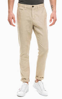 Бежевые хлопковые брюки чиносы Tommy Hilfiger