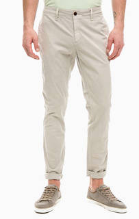 Бежевые брюки чиносы из хлопка Tommy Jeans