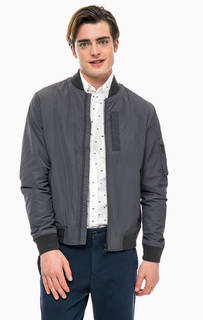 Куртка бомбер цвета хаки с карманами Tommy Hilfiger