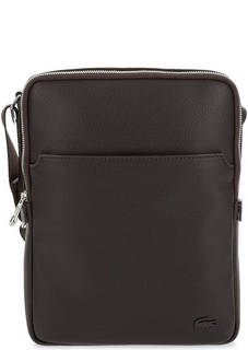 Маленькая коричневая сумка через плечо Lacoste