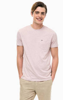 Сиреневая футболка с карманом Tommy Jeans