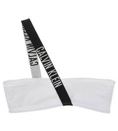 Белый купальный топ с застежкой на спине Calvin Klein