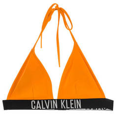 Купальный топ оранжевого цвета Calvin Klein
