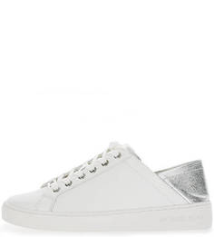 Белые кожаные кеды Michael Michael Kors