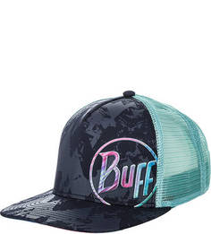 Синяя бейсболка с вышивкой Buff