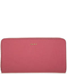 Кожаный кошелек на молнии Dkny