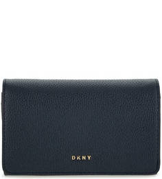 Кожаный кошелек с откидным клапаном Dkny