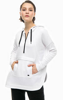 Белая толстовка с капюшоном Dkny