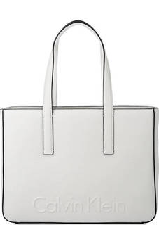 Белая сумка с одним отделом Calvin Klein Jeans