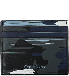 Кожаная визитница в стиле милитари Calvin Klein Jeans