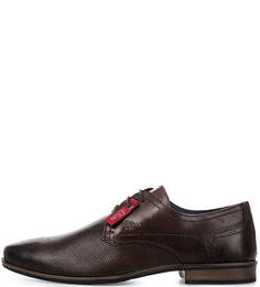 Коричневые кожаные туфли S.Oliver