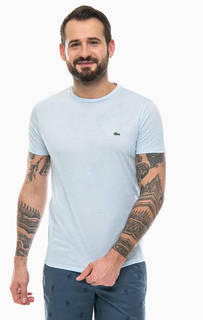 Однотонная футболка из хлопка Lacoste