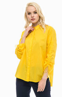 Желтая хлопковая рубашка оверсайз Pennyblack