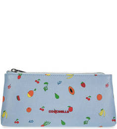 Косметичка из сафьяновой кожи на молнии Coccinelle