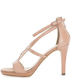 Кожаные босоножки на ремешке и молнии Tamaris