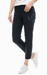 Хлопковые брюки с декоративной вышивкой Gerry Weber