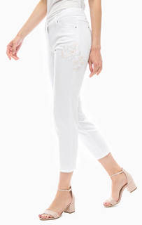Хлопковые брюки с декоративной вышивкой Gerry Weber