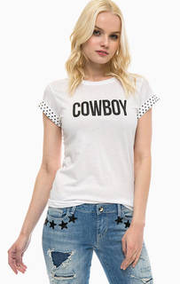 Белая футболка с металлической отделкой Guess