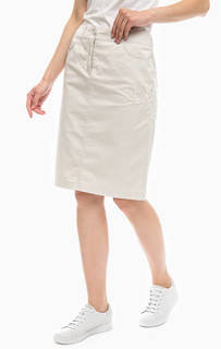 Хлопковая юбка средней длины с цветочной вышивкой Gerry Weber