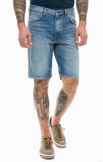 Синие джинсовые шорты с застежкой на молнию и болт Wrangler
