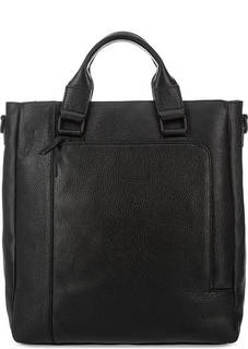 Вместительная кожаная сумка с короткими ручками Gianni Conti