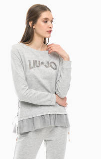 Хлопковая туника со стразами Liu Jo Sport
