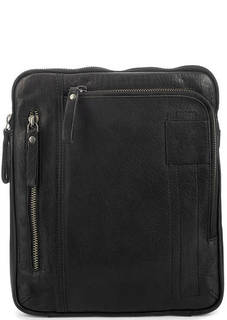 Черная кожаная сумка Strellson