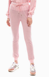 Розовые брюки джоггеры с люрексом Liu Jo Sport