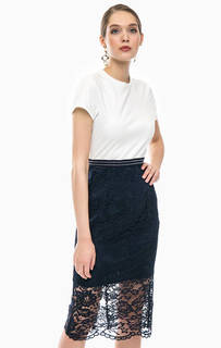 Платье из вискозы с кружевной юбкой Kocca