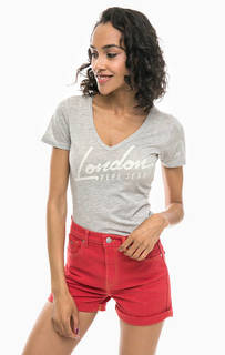 Хлопковая футболка с короткими рукавами Pepe Jeans