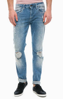 Рваные джинсы зауженного кроя Pepe Jeans