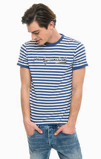 Хлопковая футболка в полоску Pepe Jeans
