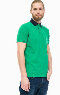 Зеленая хлопковая футболка поло Tommy Hilfiger