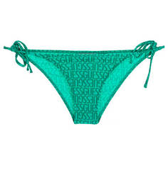 Зеленые плавки с завязками по бокам Guess