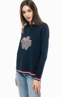 Синий джемпер с отделкой пайетками Gerry Weber