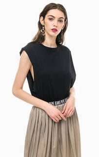Однотонный хлопковый топ Pepe Jeans
