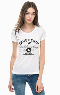 Приталенная футболка из хлопка Mustang