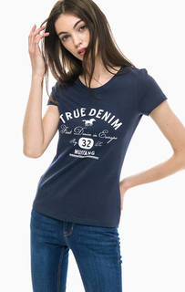 Приталенная футболка из хлопка Mustang