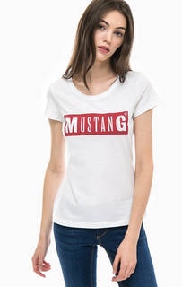Футболка с логотипом бренда Mustang