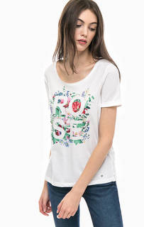 Хлопковая футболка с принтом Gerry Weber