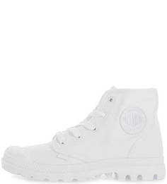 Белые текстильные ботинки Palladium