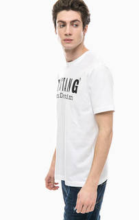 Белая футболка из хлопка Mustang