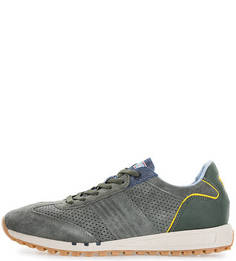 Замшевые кроссовки цвета хаки Wrangler