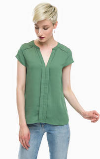 Трикотажная блуза зеленого цвета Vero Moda