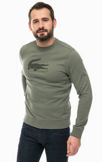 Хлопковый свитшот с принтом Lacoste