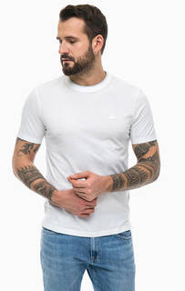 Белая футболка из хлопка Lacoste