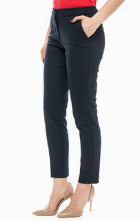 Укороченные брюки синего цвета Stefanel