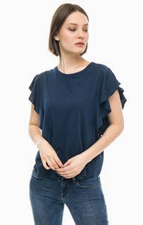 Синяя трикотажная футболка Mustang