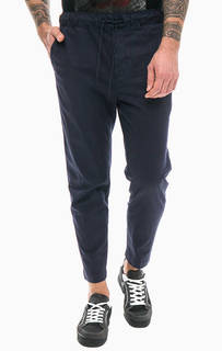 Синие брюки из хлопка на кулиске Calvin Klein Jeans